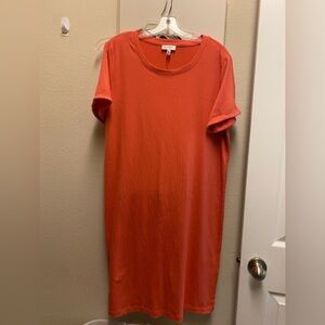 Jessica Simpson Vibrant Orange Short Sleeve Dress